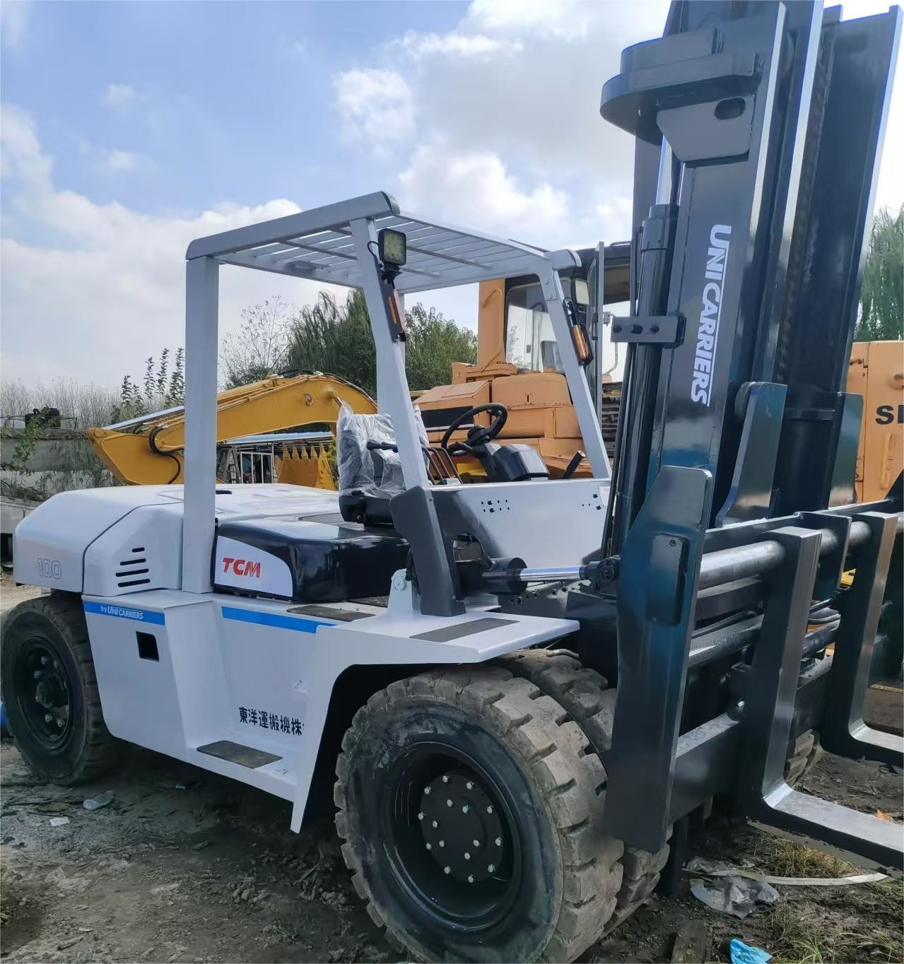 Used 10 Ton Forklift Original Japan TCM FD 100 in Good Condition Low Cost Low Fuel Low Price