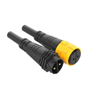 Wholesale Self Locking Waterproof Male Female Power Connector Injection Molded LED Plant Light from china suppliers