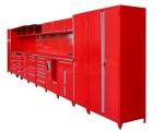 Corner Combined Steel Garage Storage Tool Cabinet with Drawers and 5 Inch PU