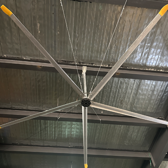 5.0m 16FT Electric AC Powered HVLS Industrial Ceiling Fan Ventilator with PMSM Motor