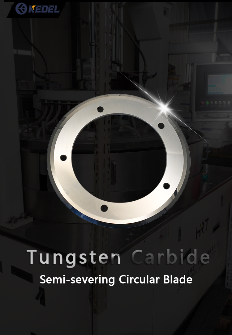 Six Holes Semi-Severing Circular Blade with 100% Carbide Powder for Full and Half Cutting Machines