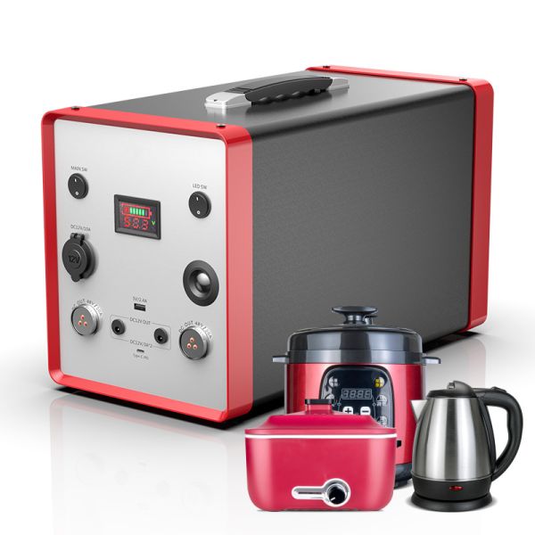 Portable Solar Generator 2000W 48V Lithium Camping Battery Pack