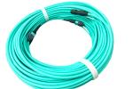 5.0mm Custom Length 300 OM3 MPO Cable Multimode Fiber Optic Patch Cord