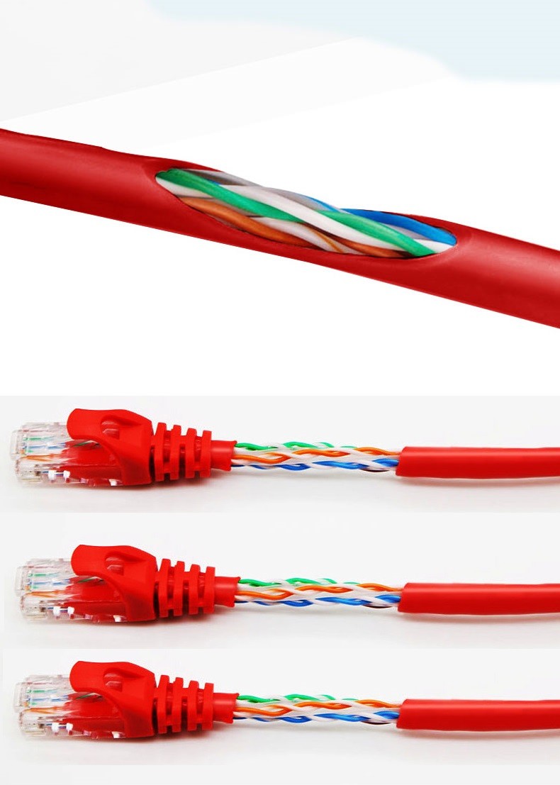 LSZH Jacket CAT5E Patch Cord For Home And Office Network Connection