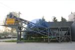 Commercial Mobile Concrete Mixing Plant , 750L YHZS35 Concrete Batching Plant