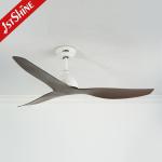 52 Inches Brown ABS Blades Energy Saving DC Ceiling Fan with Light NO Private