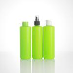 Green Cylindrical 230ml Detergent Liquid Bottle With Flip Cap
