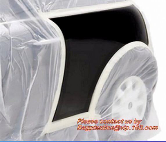 AUTO PAINT MASKING FILM, 16'X350' 10MIC, Paper similar masking film, Multi-functional plastic film, Tire cover, Masking