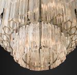 Retro Simple Bedroom Hotel Decoration Creative Glass Pendant Light American
