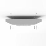Filling Station Led Canopy Lighting 165lm/w 100w 150w IP66 IK10 Tube Installatio
