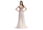 Tulle And Sequined Classy Evening Dress , Sexy Beautiful Evening Dresses