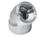 Stainless Steel Elbow Pipe Fittings 45 Degree Socket Weld Long Radius Elbow