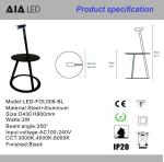 IP20 floor light led floor lamp for led floor spot light/indoor floor standing