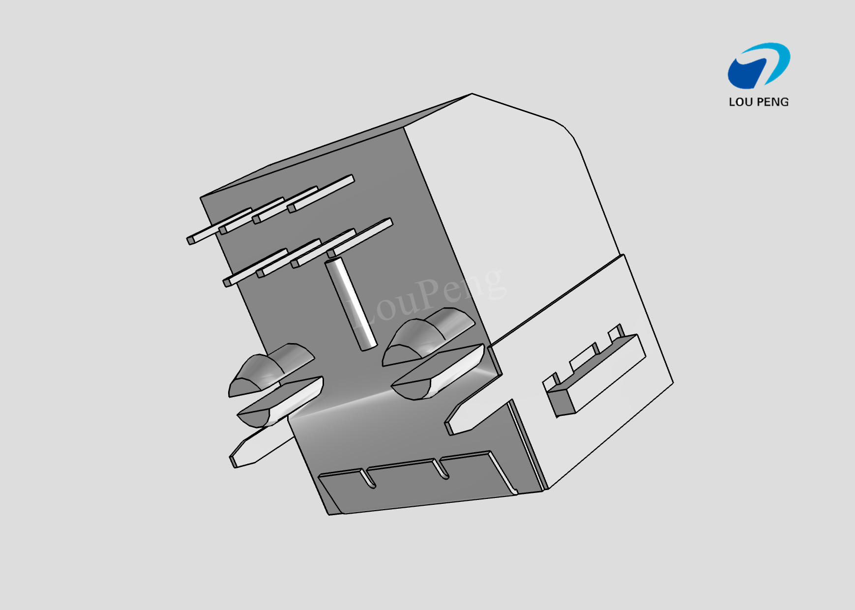 RJ45 Connectors, RJ45, Single Port, Port Matrix Configuration 1 x 1, RJ Type Jacks & Plugs,Cat 3