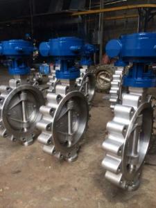 Wholesale Carbon Steel Lug Type Eccentric Butterfly Valve Manual ANSI 300LB PN40 from china suppliers