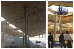 Aerial Work Hydraulic Lift Ladder Four Mast 16m Working Height For Maintenance
