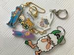 Acrylic Cartoon Character Charms , Cute Keychain Charms Exquisite Workmanship