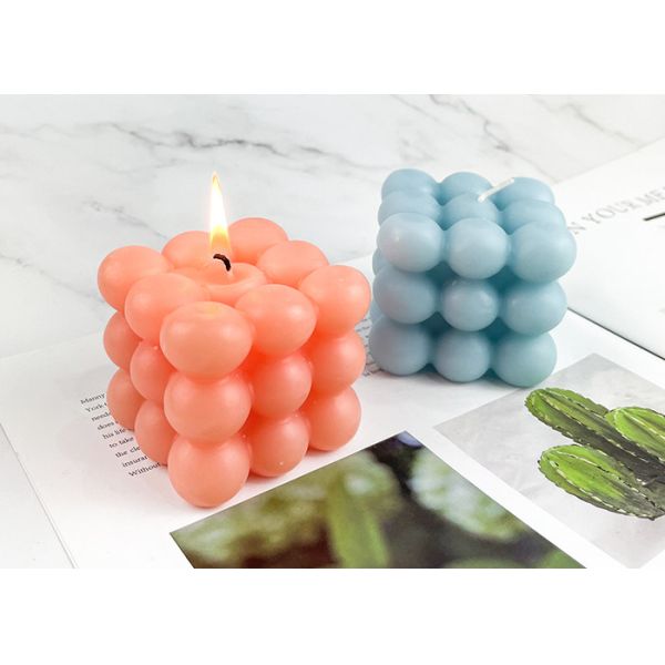 Round Magic Bubble Scented Soy Wax Candle For Bedroom