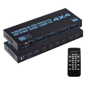 Wholesale IR Remote 4K HDMI 2.0b HDCP 2.2 Matrix Switch Splitter from china suppliers