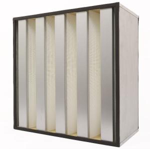 Wholesale Polypropylene Membrane V Bank Filter With Gi Frame Pleated High Capacity from china suppliers