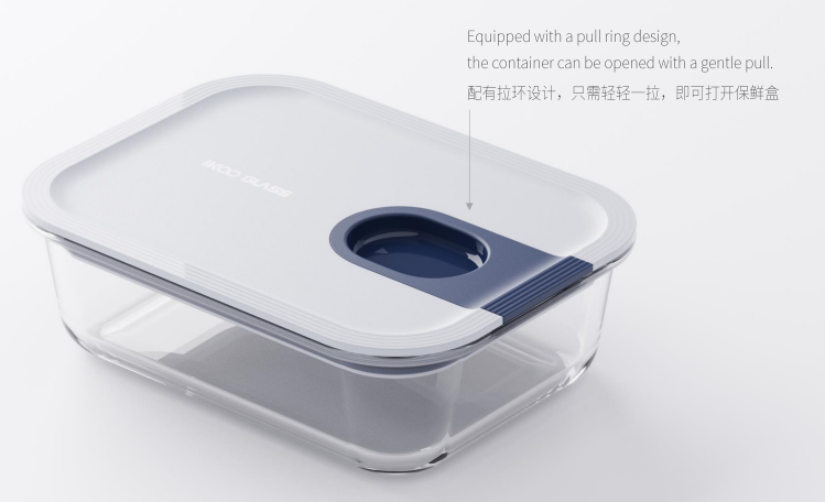 Stackable BPA-Free Glass Food Container with Dishwasher Safe Meal Prep Container for Easy Storage