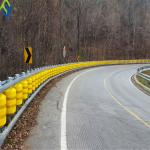 Traffic Safety ISO EVA Buckets Rolling Guardrail PU PVC Roller Barrier For