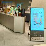 55 43 Inch Indoor Stand Totem Kiosk Portable Poster Touch 4k Digital Signage