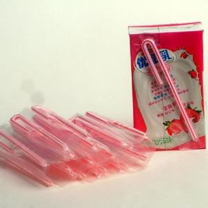 Wholesale Food grade plastic U shape/flexible straw for milk box/ juice box 170mm drink straws from china suppliers