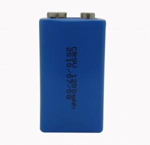 Wholesale High Energy Smoke Alarm CR9V 1200mAh 9.0V Li-mno2 Battery Eco-friendly from china suppliers