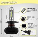 2017 new products G6 led headlight hi/lo beam H4 led headlight for auto parts