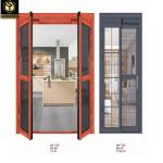 Double Glass Indoor Aluminum Sliding Glass Office Swing Half Aluminum Folding