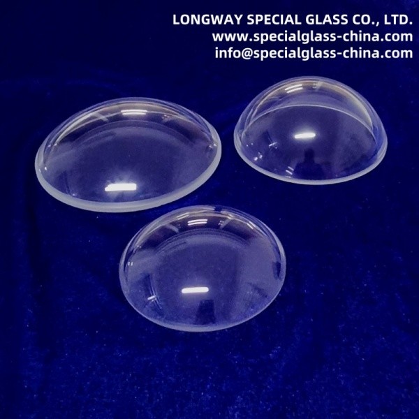 Custom N-BK7 Glass Optical Spherical Dome For Surveillance Cameras