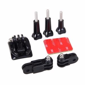 Wholesale Helmet Side Mount Kits 3 Way Adjustable Pivot Arms Flat Base 3M VHB For Xiaomi Yi 4K GoPro Hero 4 3+ 3 SJCAM Accessories from china suppliers