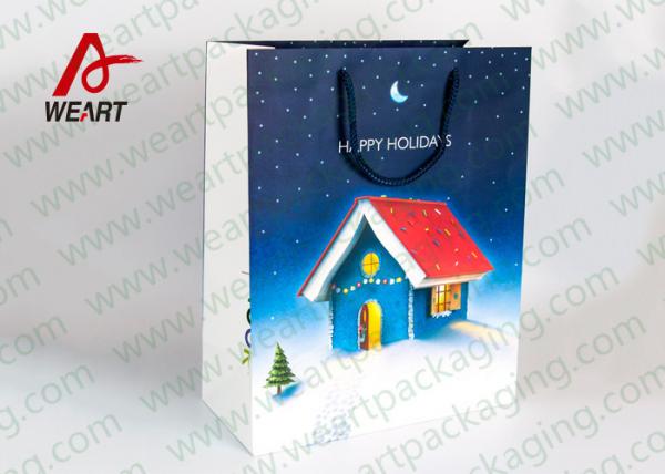 B LOGO Priting Funny Christmas Paper Bags For Gift 42 X 15 X 25cm Size