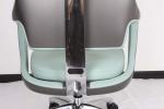 Executive Swivel Ergonomic High Back Office Chair PU Leather Middle Back 23.2