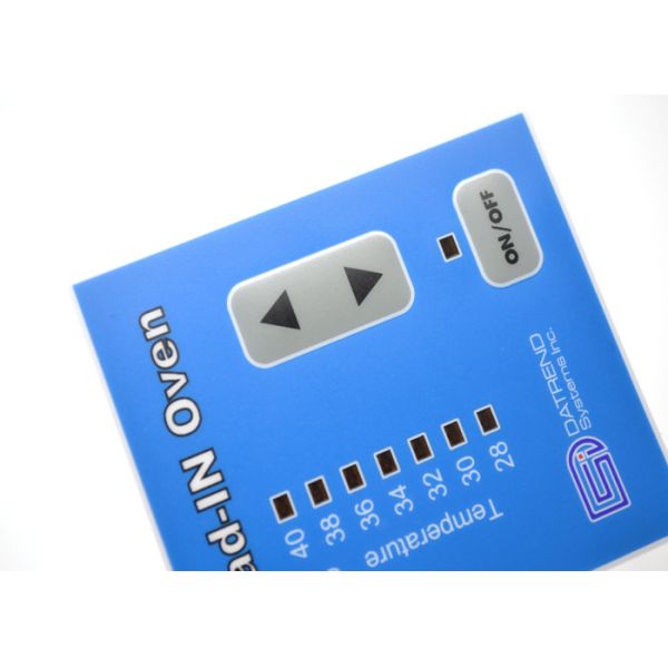 Embossed Tactile Metal Dome Membrane Switch Keypad With LED Display Window