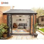 Aluminium Folding Patio Doors Tempered Glass Bi Fold Eu Certified
