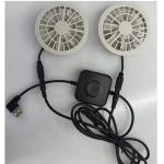 Japanese Brushless Motor Air Conditioning Vest Fan Small Two Fans In One