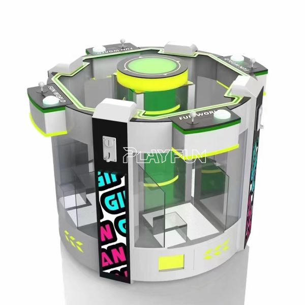 New Design Coin Operated 4 Players Standing Doll Claw Machines Children Toy Soft Toys Key Ring Crane Claw Machine