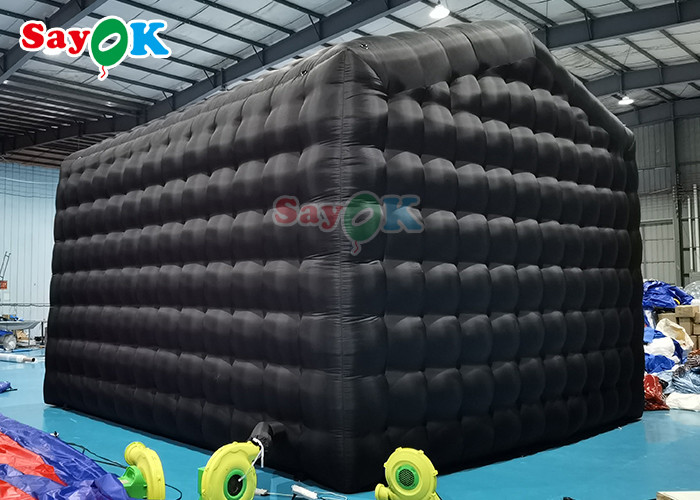 Tarpaulin Inflatable Cube Tent With Led Lights Inflatable Wedding Party Tent