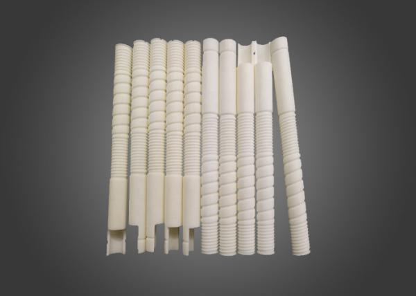 High Purity Thermocouple Protection Tube 99 Alumina Ceramic Threaded Pipe
