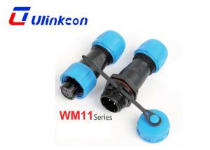 Wholesale 2PIN IP68 Waterproof Connector WM11 with 5A Current Rating in PA66 Plastic from china suppliers