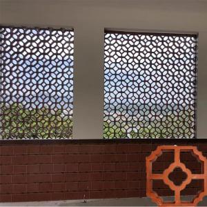 Wholesale Perforated Interior Red Brick Terracotta 200*200mm Hollow Breeze Block For Ceiling And Walls from china suppliers