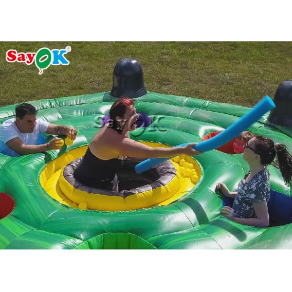 Outdoor Inflatable Games Adult Interactive Game Inflatable Whack A Mole Game For Party 4.5mx1.8mH