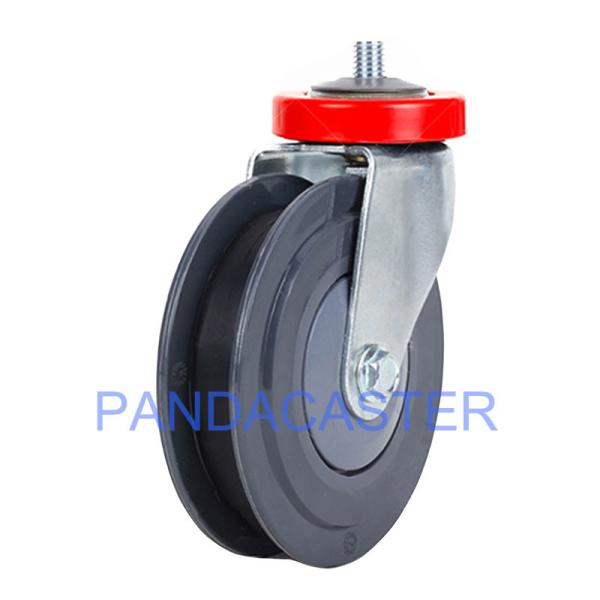 Durable Shopping Cart Casters 40Kg 88Lbs Double Clip Polyurethane Tread Nylon