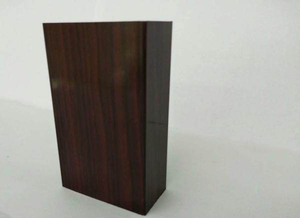 Russet Wood Grain Aluminium Profiles , Stylish Design For Decorations Accessorie