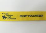 Promotions 20MM Yelllow color silk screen printing Lanyards witth Fast Shipping