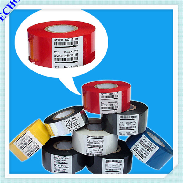 Wholesale FC3 wax resin barcode ribbon thermal wax/resin ribbon thermal transfer ribbon