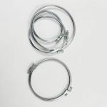 Industrial 80mm-630mm Stainless Steel Duct Clamps Single Bolt Pipe Clamp