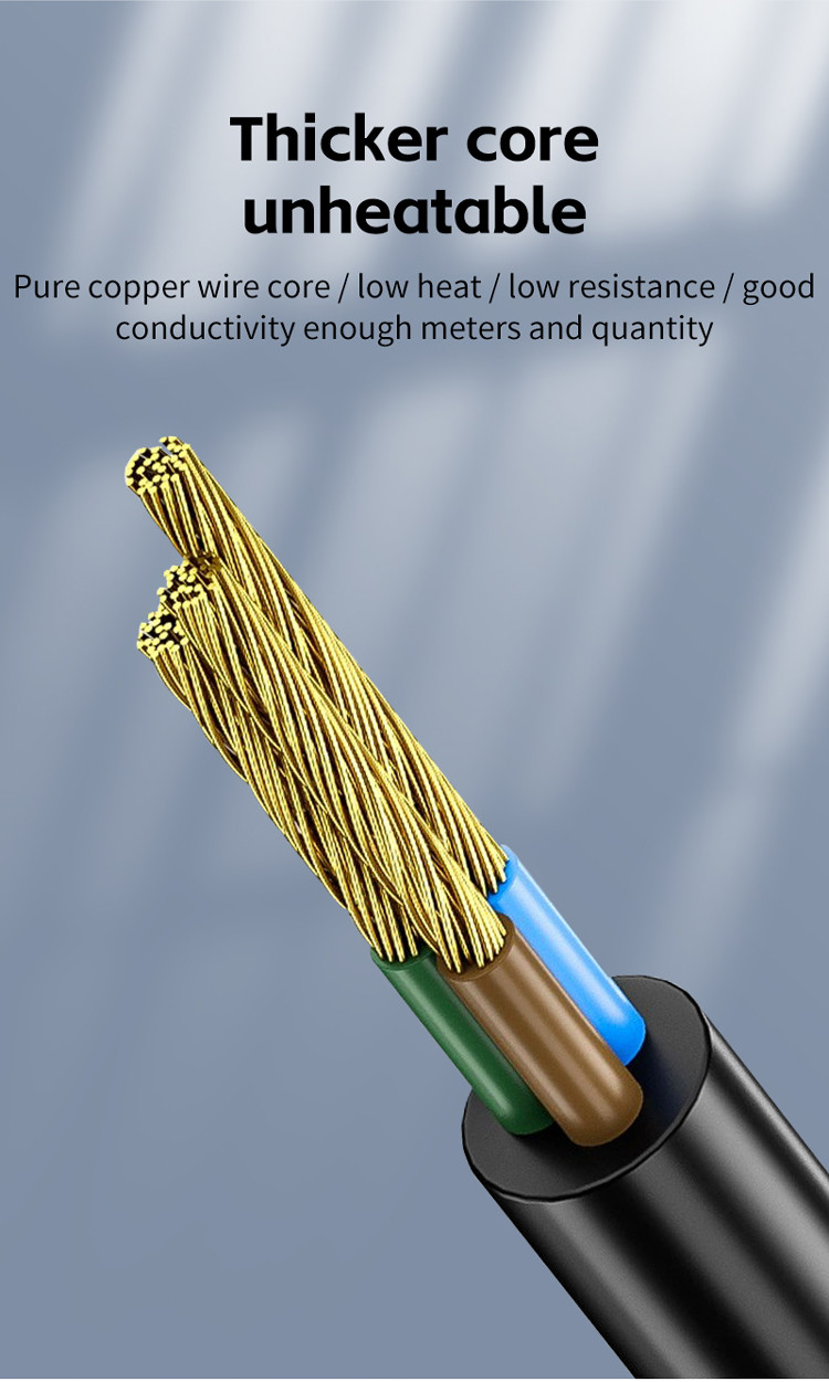 1.5M India Power Electric Plug With Power Cord South Africa 3 Pin Power Cable For Computer And Laptop